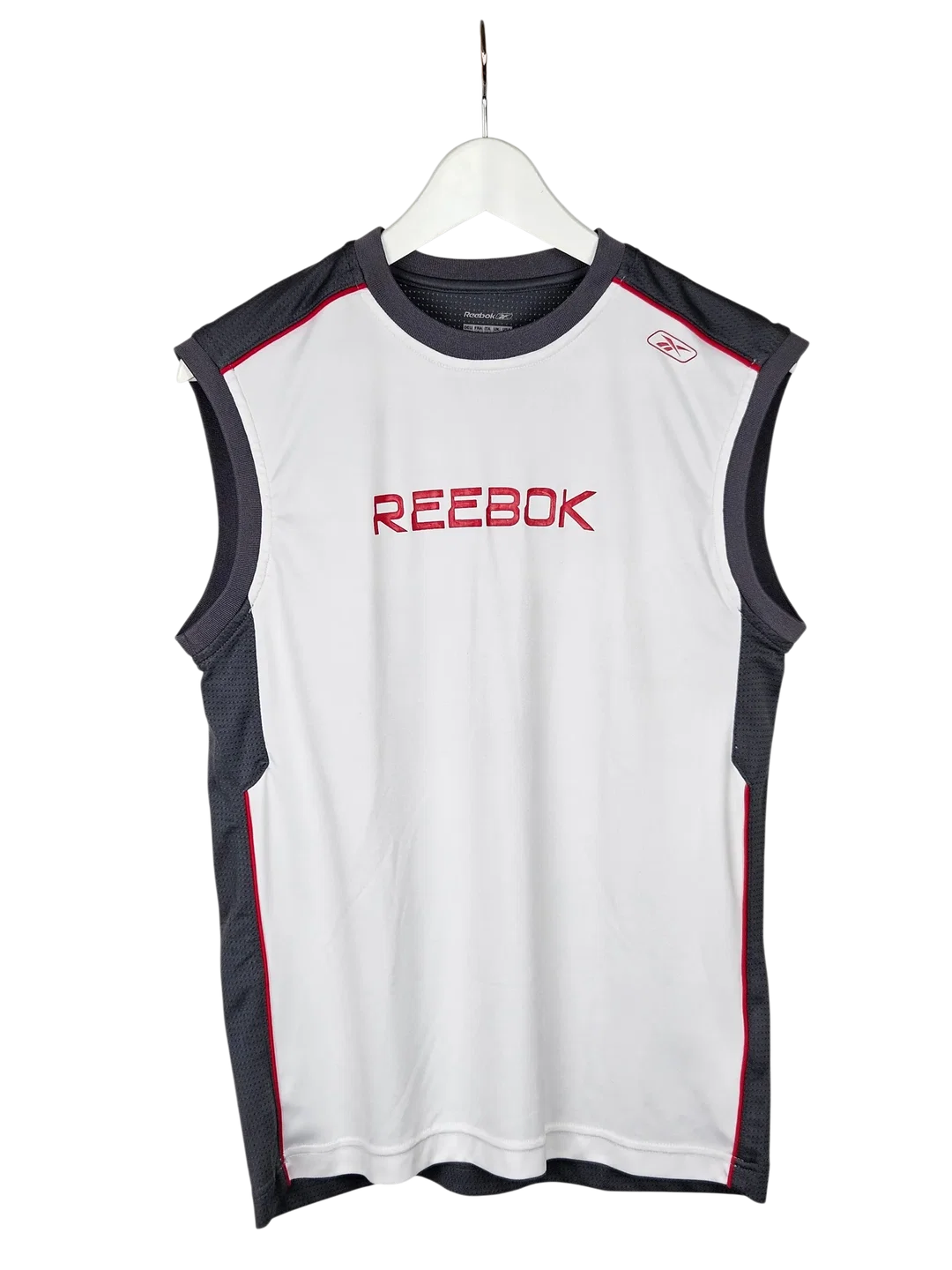 REEBOOK Herren Sportshirt, grau-weiß - Gr. S - Bild 1