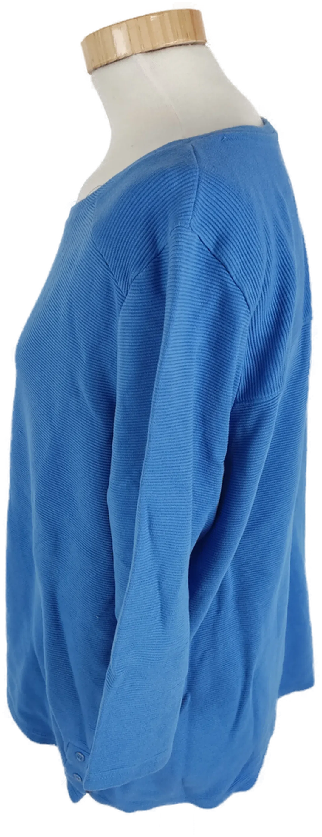 Pullover "Cecil", dreiviertelarm mit Rundhalsausschnitt, blau, Größe XL – Bild 2