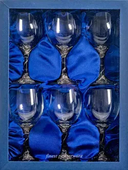 Finest Pewterware Weingläser mit Zinn-Weinlaubfuß, 6er-Set - Bild 2