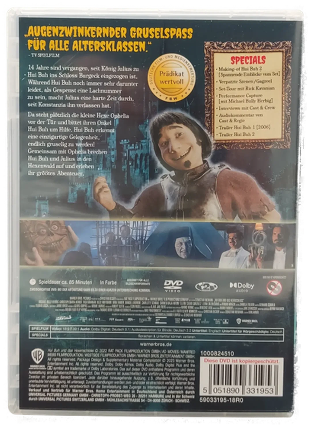 DVD "Hui Buh und das Hexenschloss" mit Michael Bully Herbig und Nelly Hoffmann – Bild 2