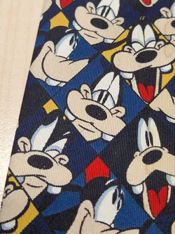 Vintage Disney Goofy Seidenkrawatte, blau - Handmade in Italy - Bild 5