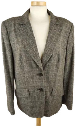 Madeleine Damen Hosenanzug grau gemustert - XL/42 - Bild 2