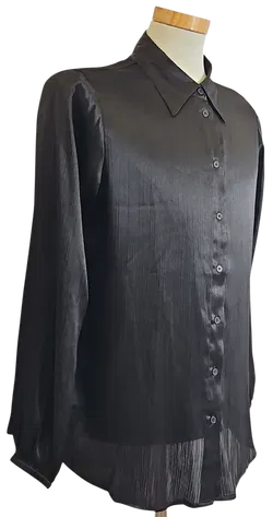 yesta Damen Bluse, schwarz - Gr. XXXL  - Bild 2