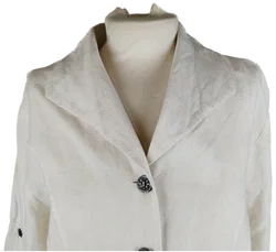 Giesswein Trachten-Bluse - Gr. 42 / 100% Leinen - Bild 2