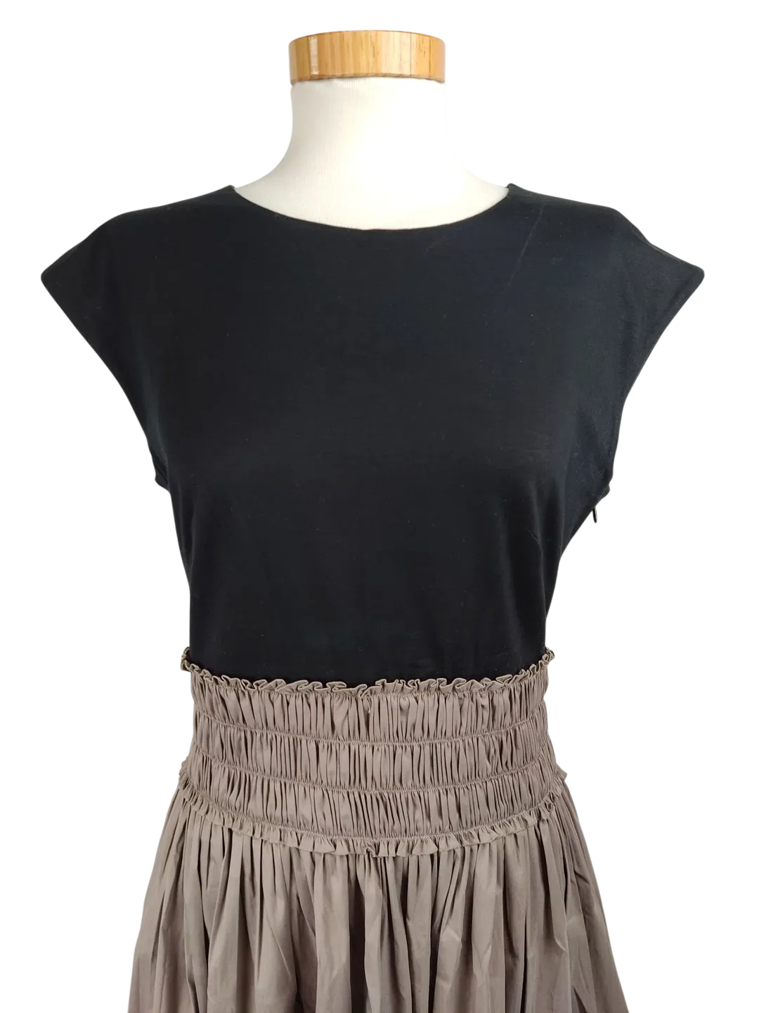 PAULE KA Damen Midikleid, schwarz/grau - Gr. 40/L – Bild 4