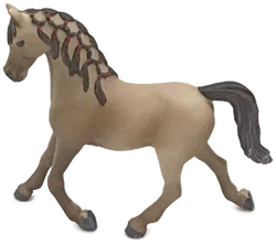 Schleich Pferd grau mit geflochtener Mähne - Bild 3