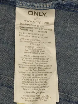 Only Damen Bluse, blau - Gr. 34 (S) - Bild 4