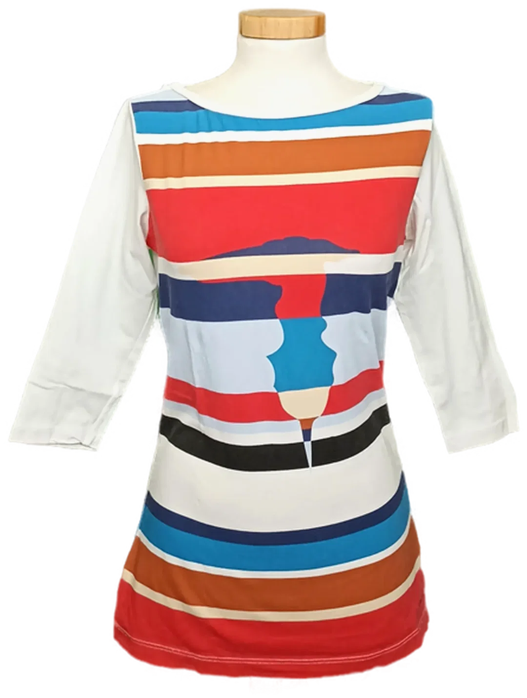 Trussardi Jeans Damen Shirt mehrfarbig gemustert Gr. S - Bild 4