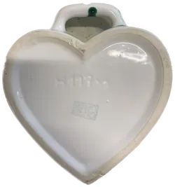 Gmundner Keramik - Herz für Wand - grüngeflammt - Bild 2