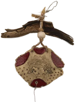 Deko Weihnachten, Keramik rot - Bild 2