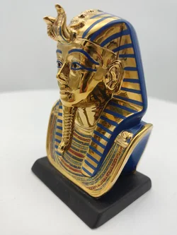 Goldener Maske von Tutanchamun Porzellan & Zertifikat von Franklin Mint | Limitierte Rarität - Bild 4