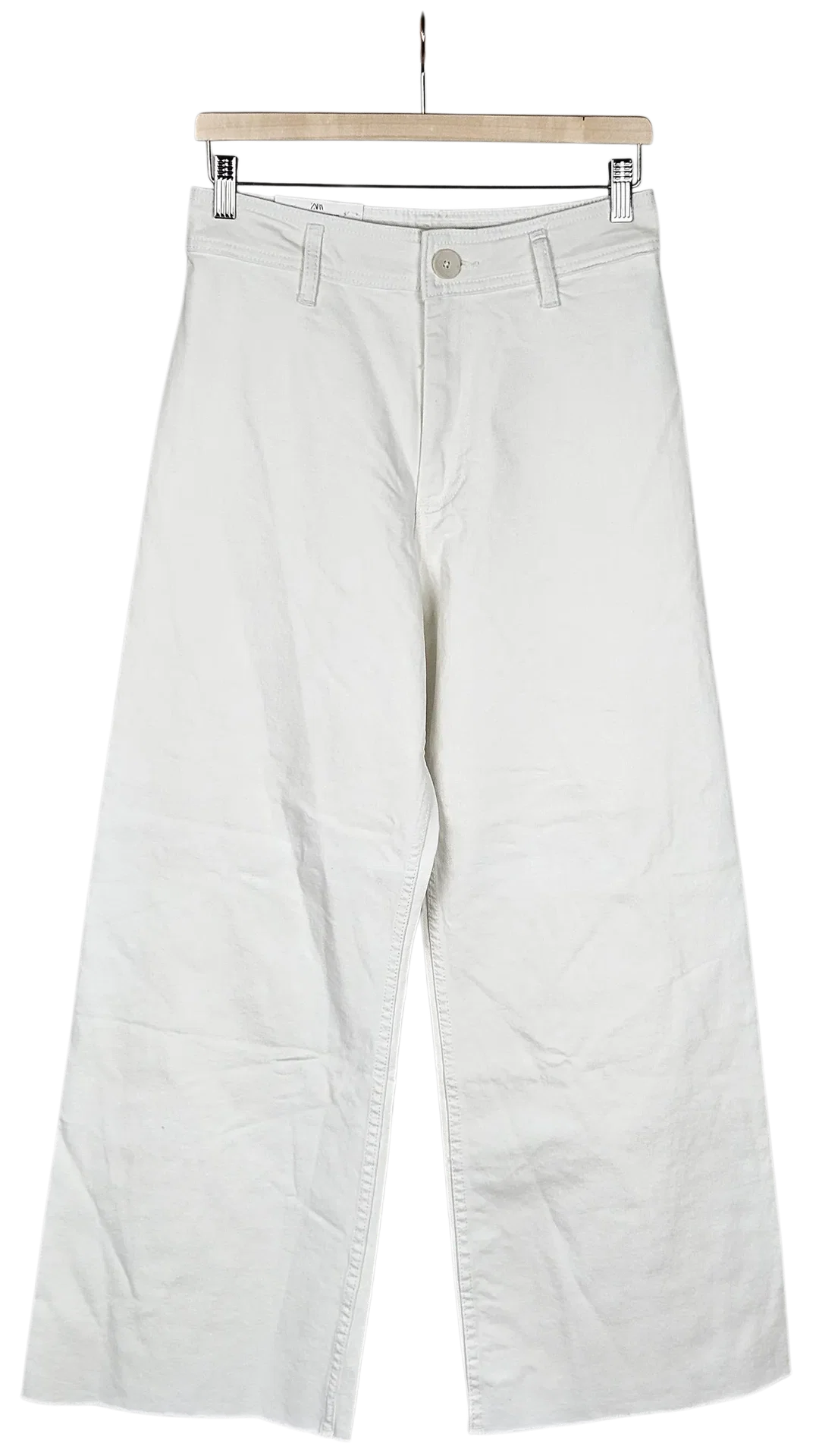 ZARA Damen Jeanshose, weiß - Gr. L  - Bild 1