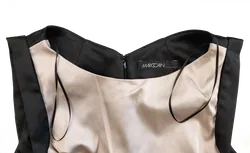 Marc Cain Cocktailkleid / festliches Midikleid – schwarz/champagne Gr. S - Bild 3