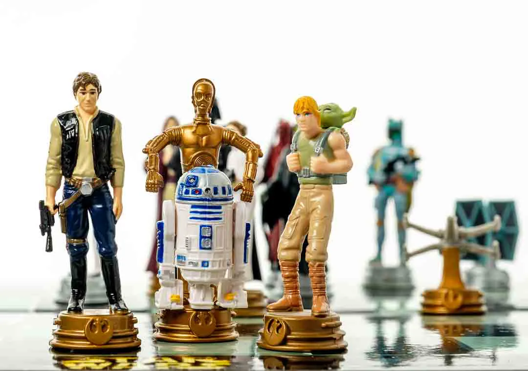 Star Wars 3D Chess Game, lizenziertes Schachspiel mit Figuren Lucasfilm – Bild 2