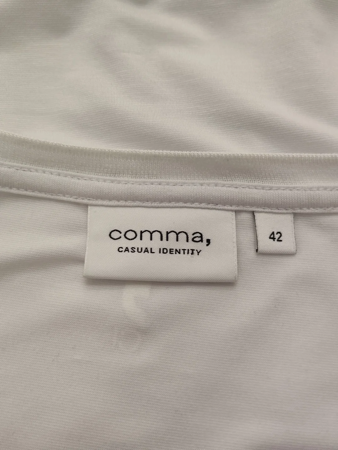 Damen T-Shirt Comma Gr. 42 Mischfaser | Sommer-Liebling – Bild 4