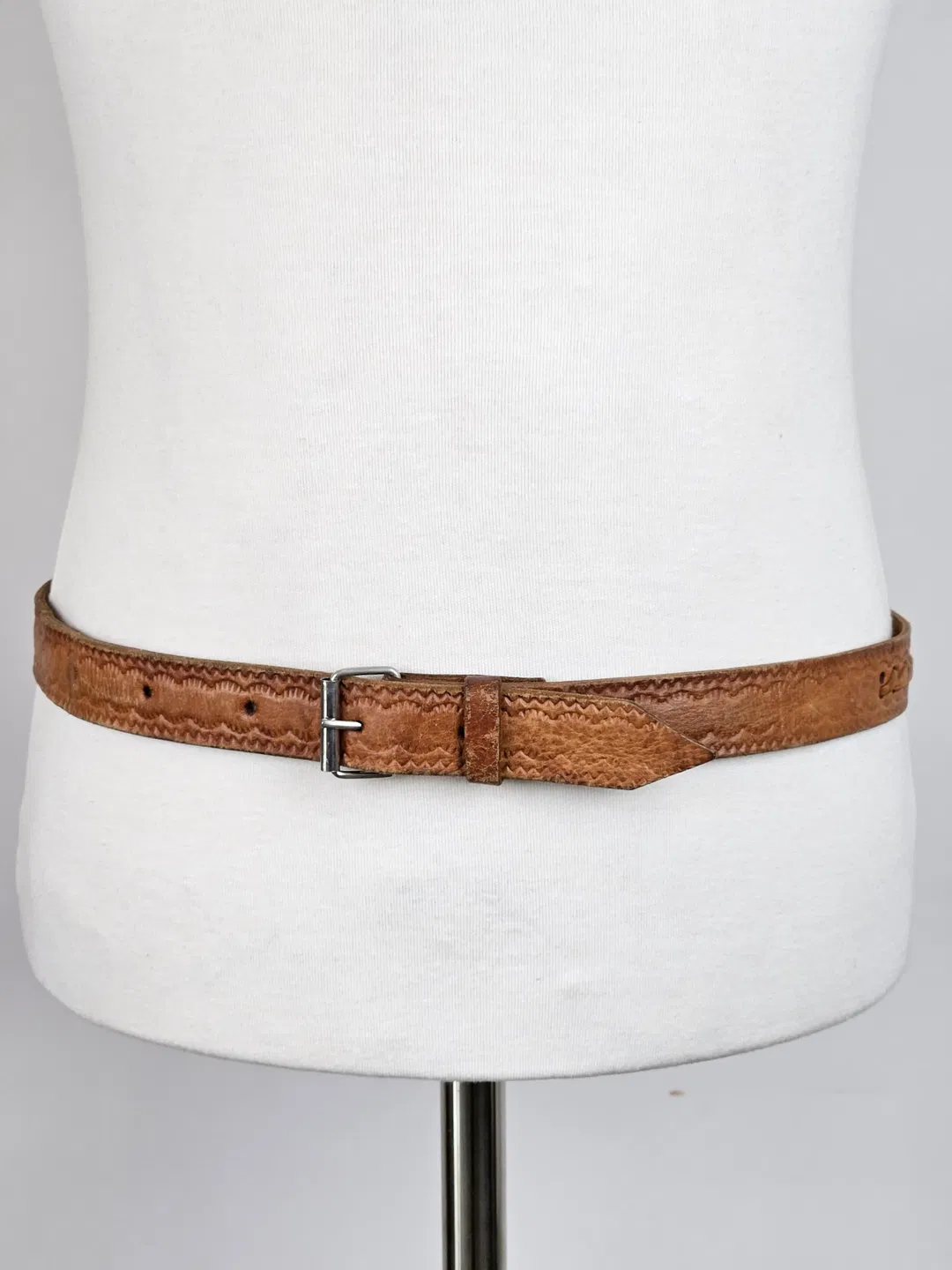 Vintage Ledergürtel -  Länge ca. 120  cm - Bild 1