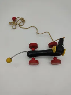 Vintage BRIO Nachzieh-Dackel aus Holz - Bild 6