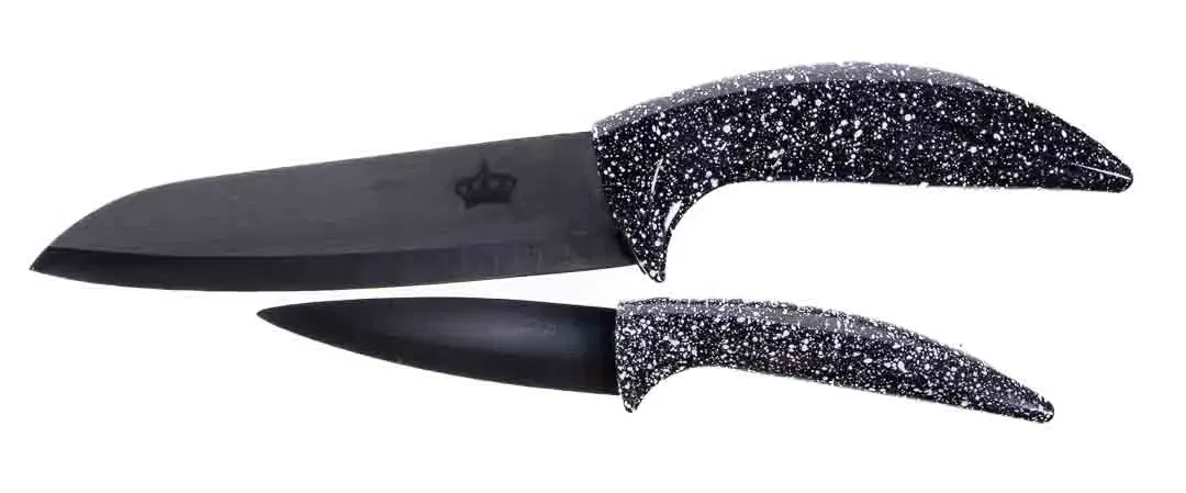 2-teiliges Messer-Set aus Keramik und Kunststoff in Holzbox - Bild 1