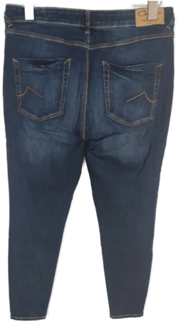 Damen Stretch-Jeans Super Skinny in Dunkelblau, Größe 42 - Bild 2