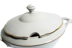RFH Suppenterrine Suppentopf Weiß mit Goldrand - Bild 2