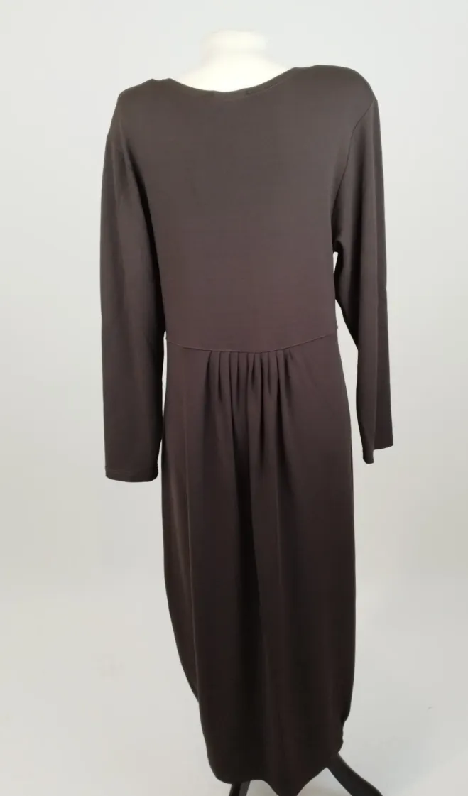 HOPSACK Maxikleid - ca. Gr. 46/48 / 90% Viskose, 10% Elasthan – Bild 3