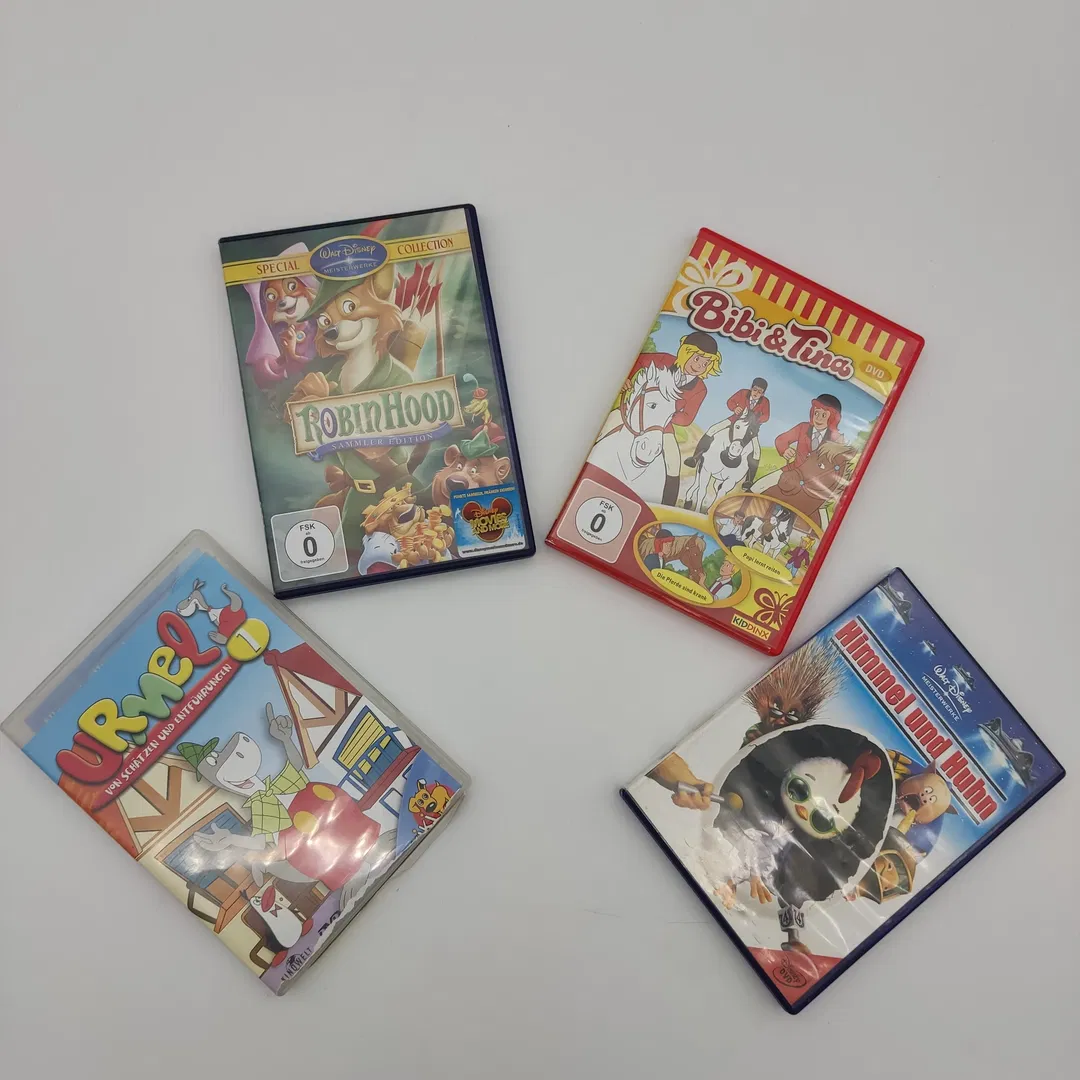 Walt Disney - Robin Hood, Walt Disney - Himmel und Huhn, Urmel - Von Schätzen und Entführungen, Bibi & Tina - Bild 1