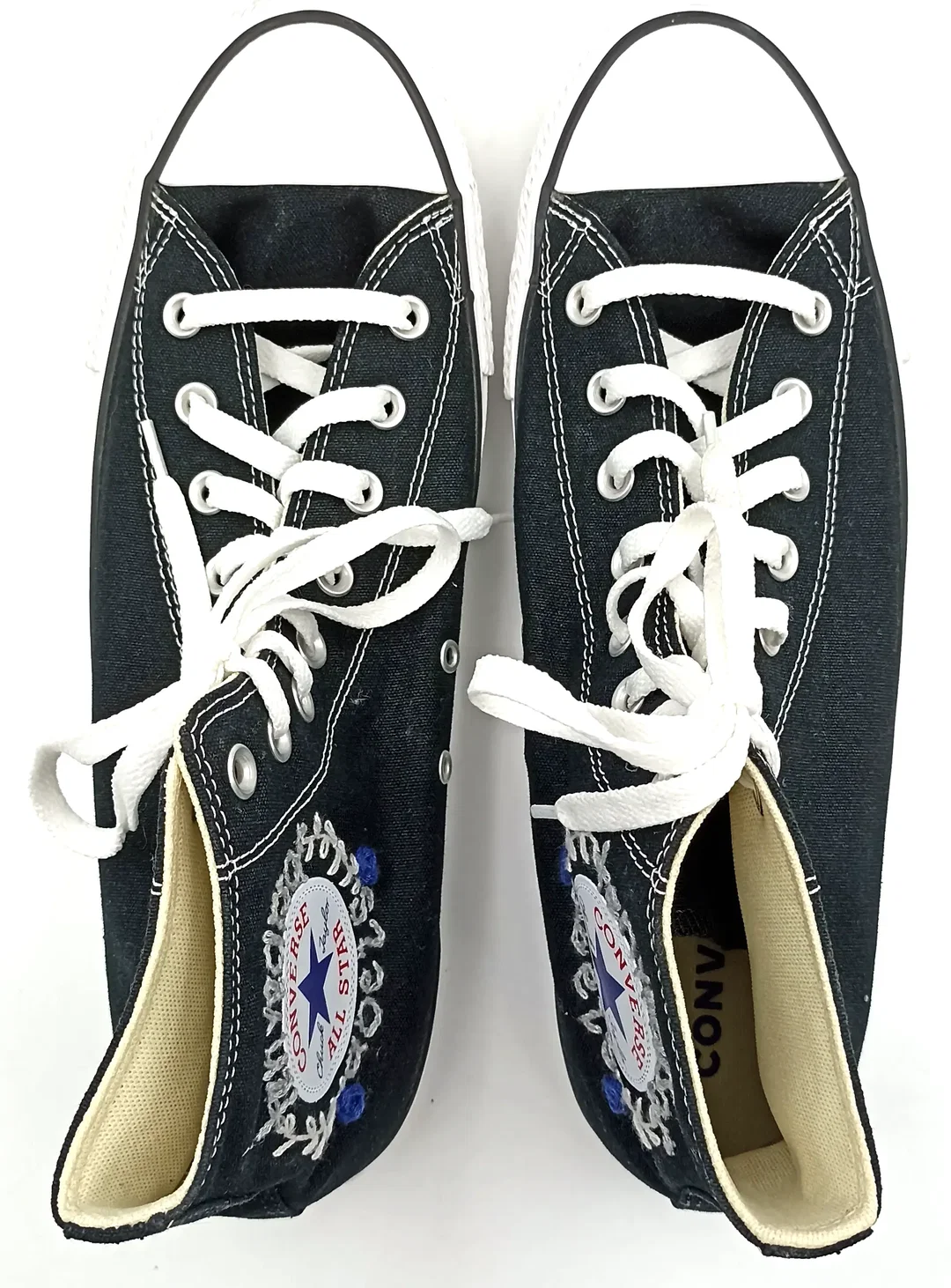 Converse Herren Chucks mit Blumenstickerrei schwarz Gr. 46 – Bild 4