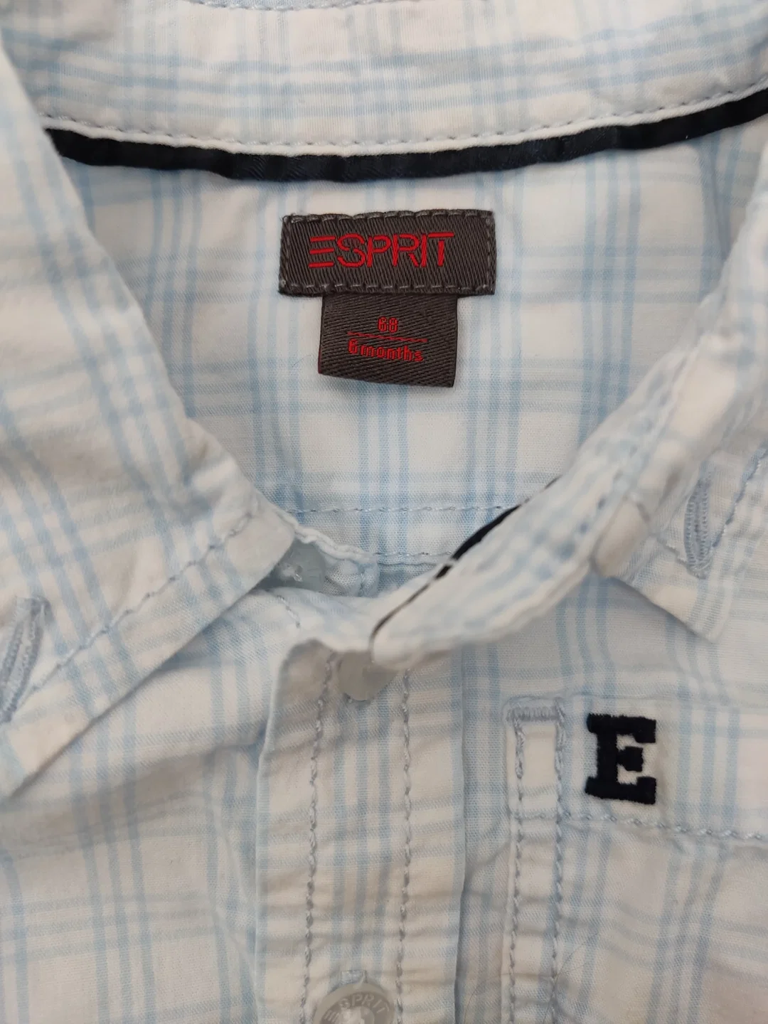Esprit Kinder Hemd kariert Gr. 68 – Bild 3