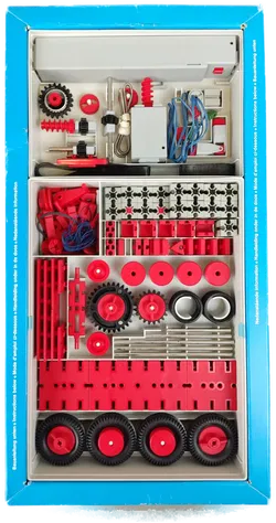 Fischertechnik Grundkasten mit Motor 50+mot1 Art Nr 30134 - Bild 2