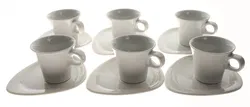 Eschenbach Porzellan Mocca-Tassen mit Untertassen | 6-teiliges Set | Made in Germany - Bild 2