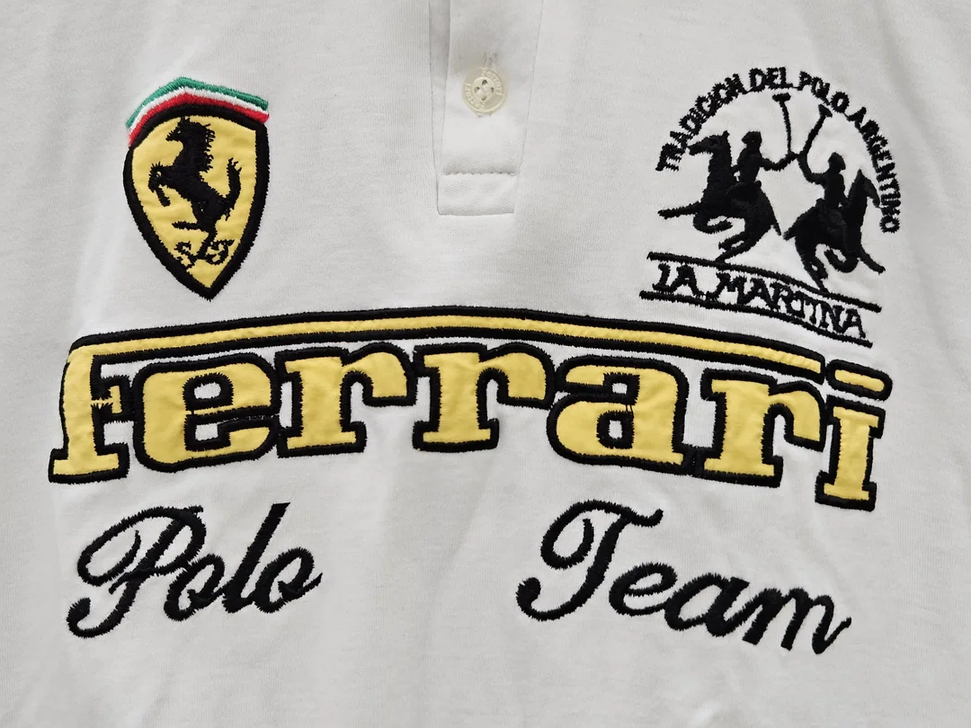 LA MARTINA x FERRARI Kinder T-Shirt, weiß - Gr. 170/176 – Bild 4