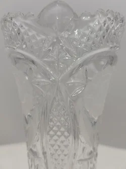 Bleikristall Vase  mit Blumenmotiv | Von Anna Hütte  - Bild 4
