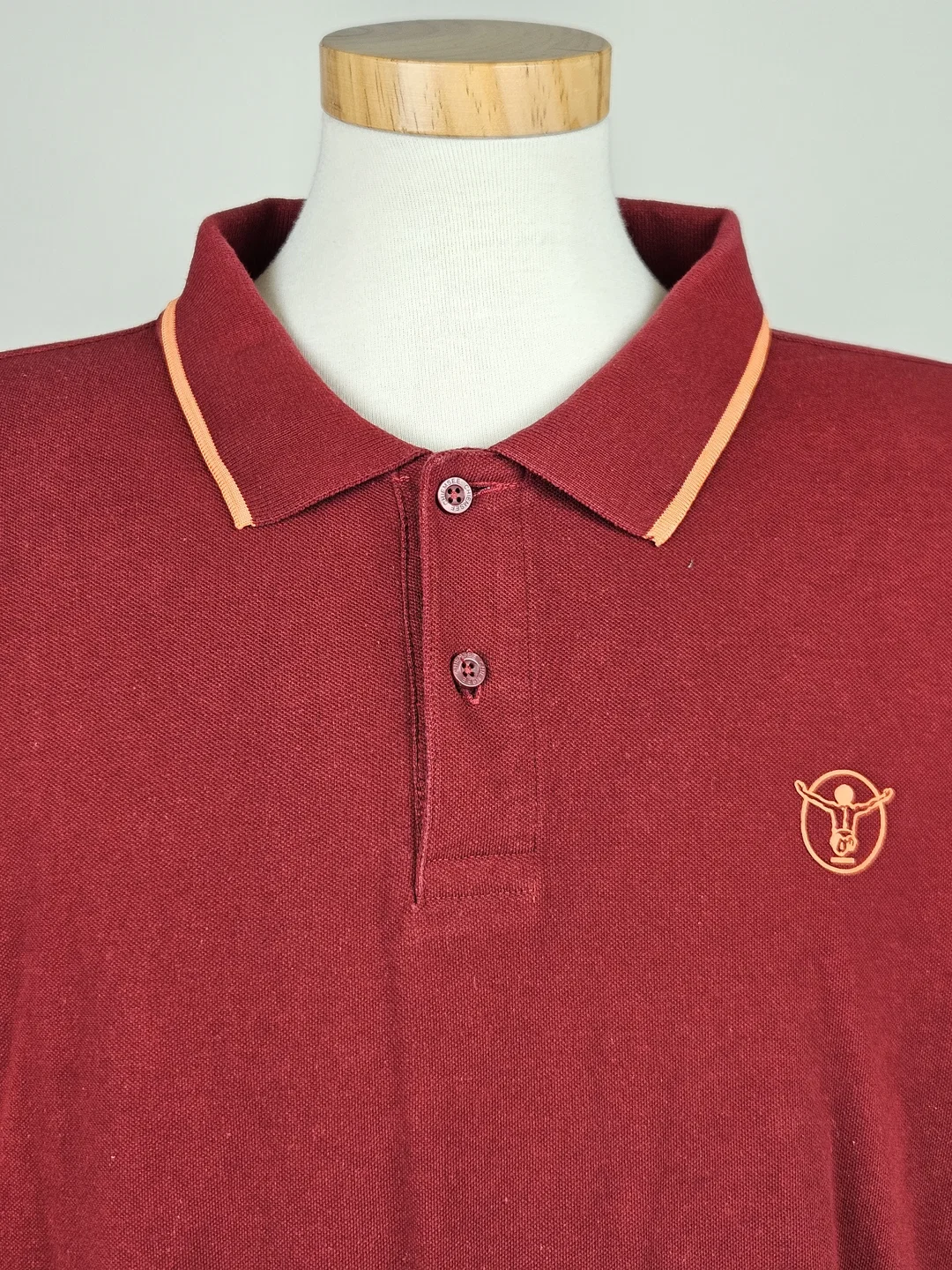 CHIEMSEE Herren Langarm Poloshirt, rot - Gr. XXL  – Bild 4