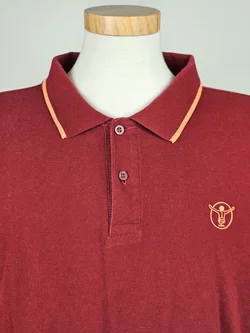 CHIEMSEE Herren Langarm Poloshirt, rot - Gr. XXL  – Vorschau 4