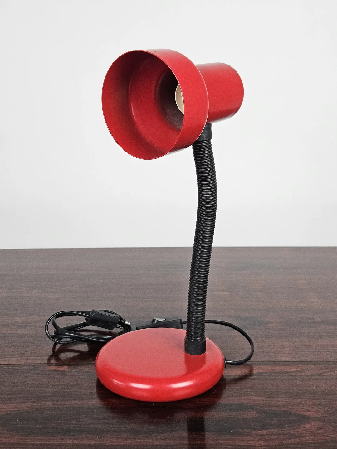 Vintage Tischlampe, rot - Höhe ca. 36 cm  – Bild 3