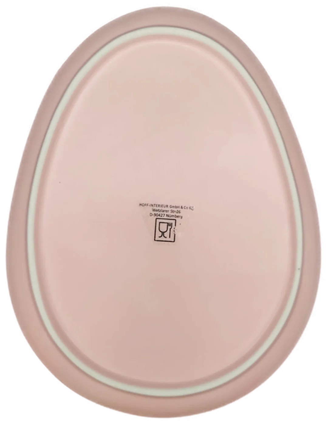 Oster Dessertteller pastellrosa mit Goldrand – Bild 3