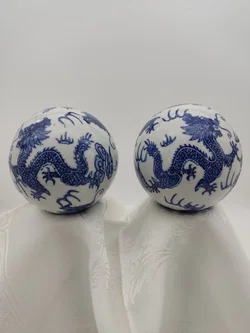 Porzellan Drachenkugeln Chinoi-Serie, 2er Set, D/ 10 cm - Bild 1