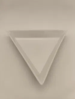 weiße Schale dreieckig, Arzberg, dekorativ, Weihnachten - Bild 2