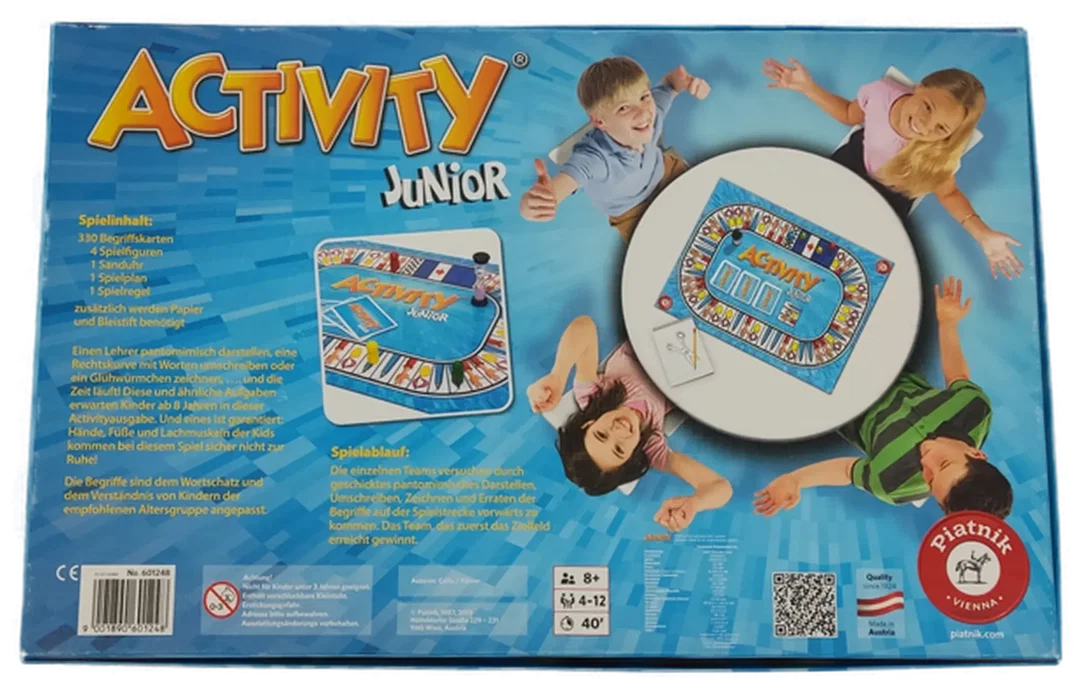Piatnik Nr 601248 "Activity Junior" Gesellschaftsspiel/Brettspiel  – Bild 3