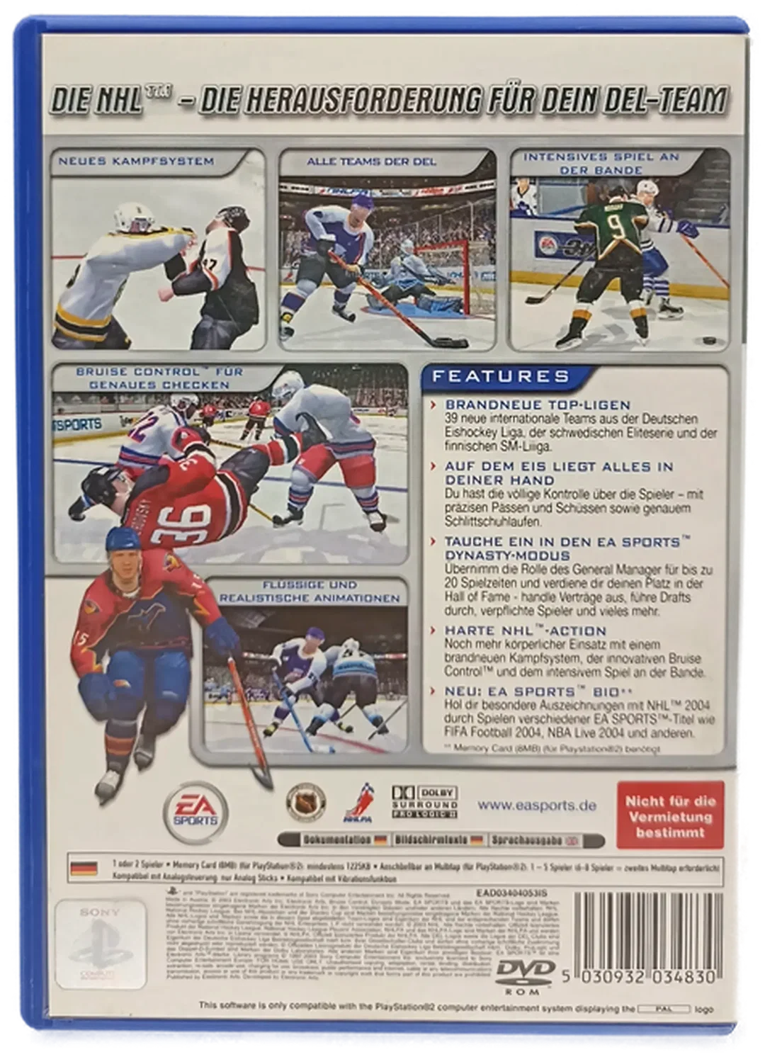 PlayStation 2 "EA Sports - NHL 2004" – Bild 2