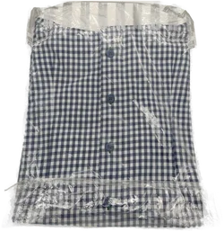 Norvil Krempelbluse 286 karo navy blue Gr. 38 - Bild 3