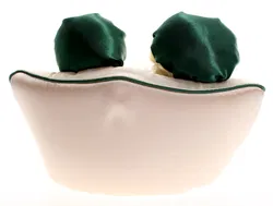 2 Porzellanpuppen auf Sofa – Certificato di Garanzia, ca. 19 cm - Bild 2