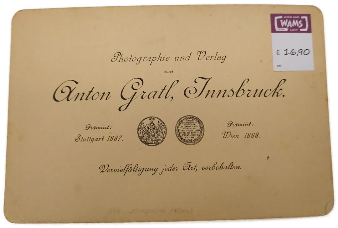 Antiquarische Fotografie - Ansicht Landeck, Arlbergbahn, 1888 – Bild 2