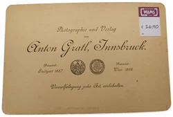 Antiquarische Fotografie - Ansicht Landeck, Arlbergbahn, 1888 - Bild 2