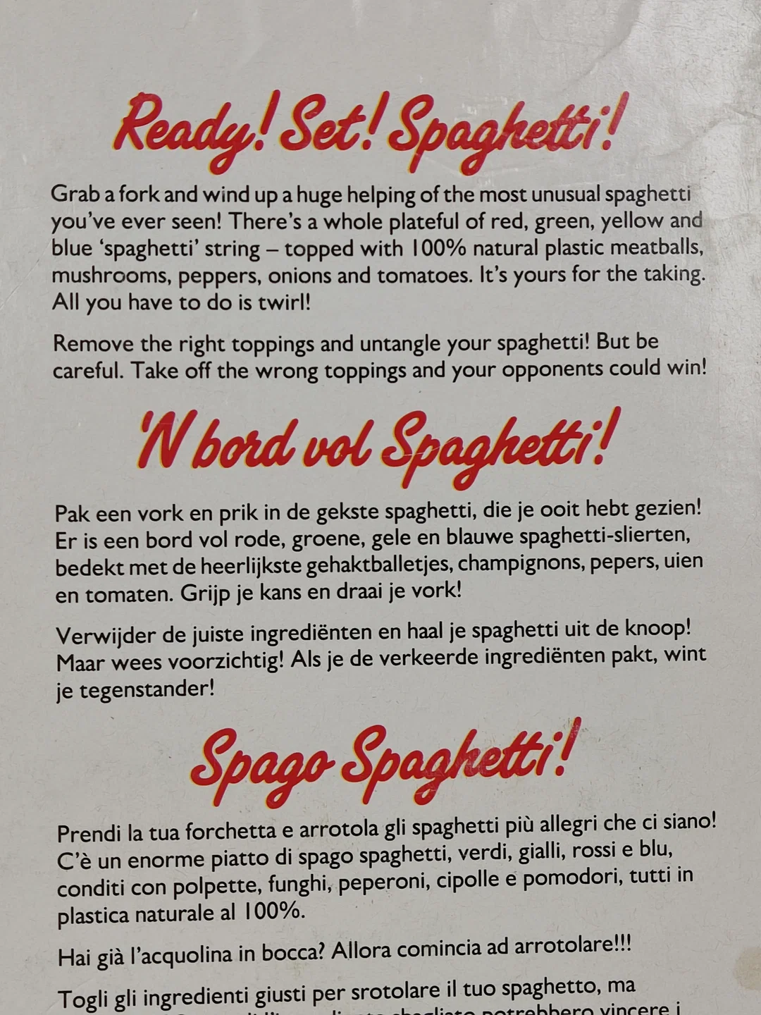 Avanti Spaghetti - Gesellschaftsspiele - MB Spiele – Bild 6