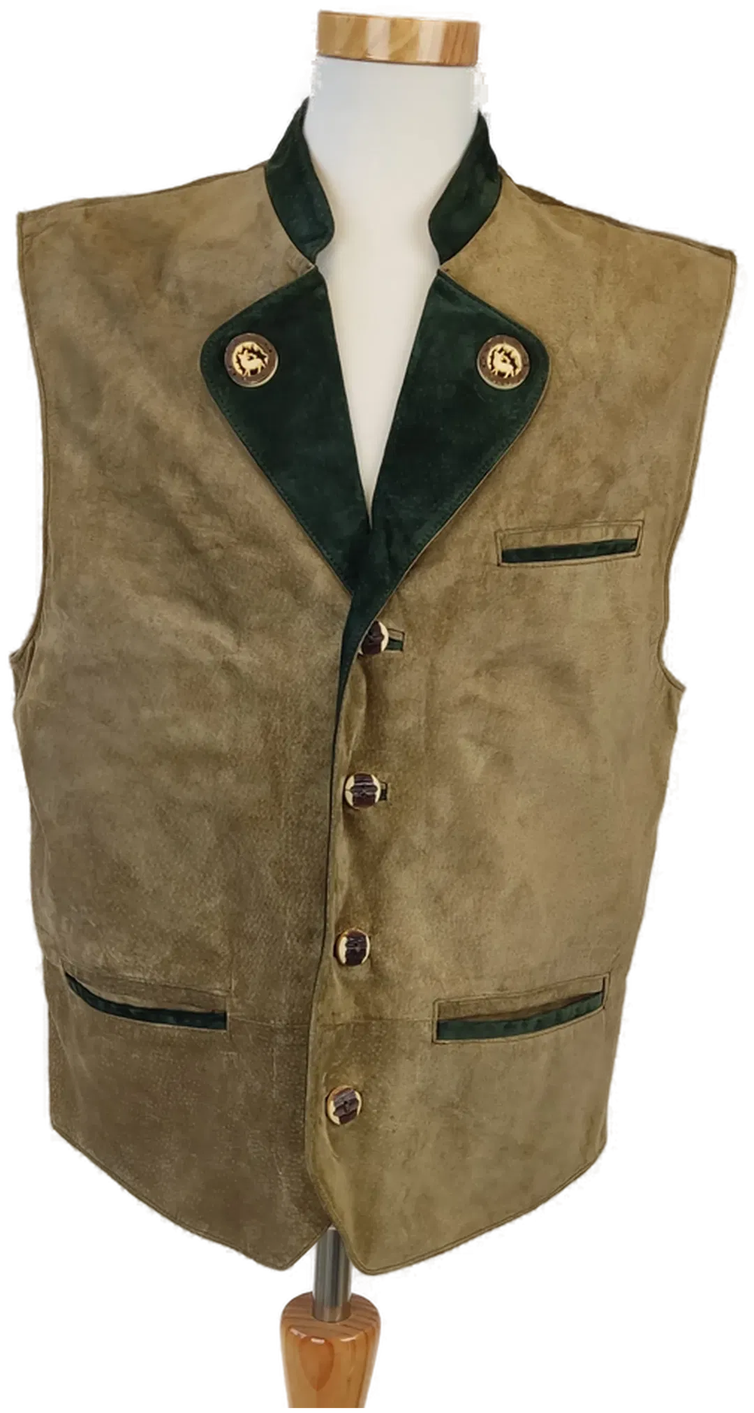Echtleder Trachten-Gilet - 50 - Bild 4