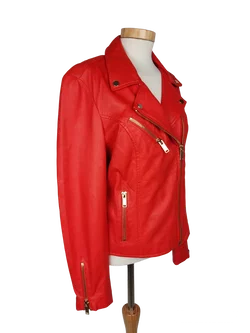 Rino & Pelle Damen Lederjacke, orange - Gr. XS - Bild 2