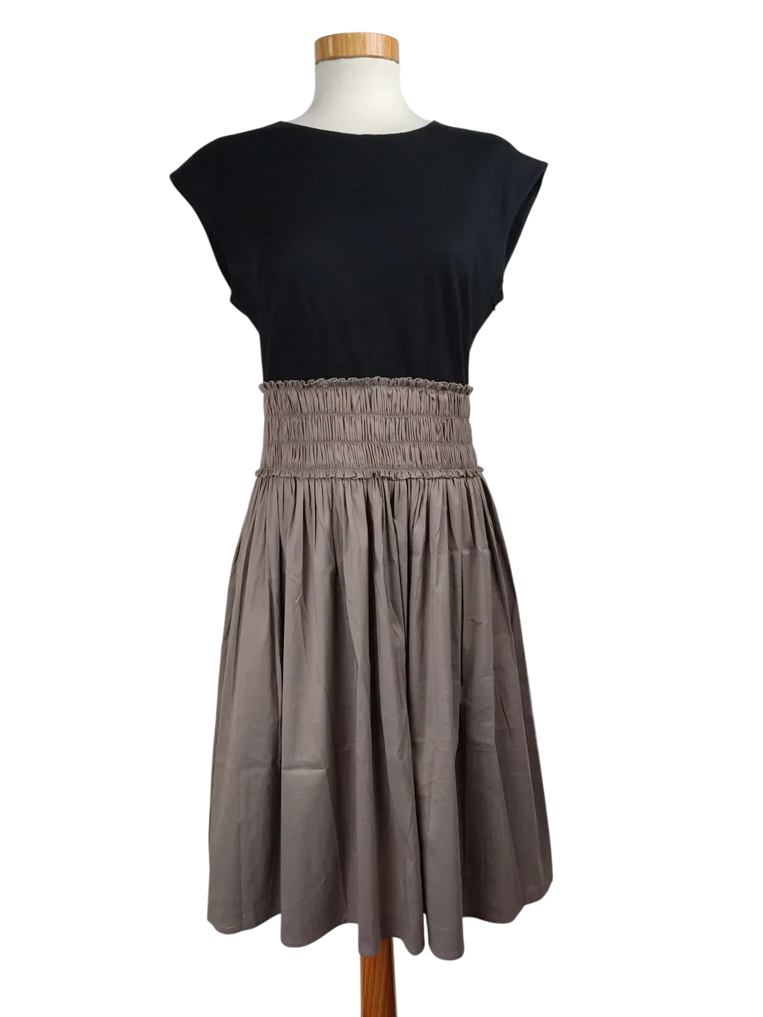 PAULE KA Damen Midikleid, schwarz/grau - Gr. 40/L - Bild 4