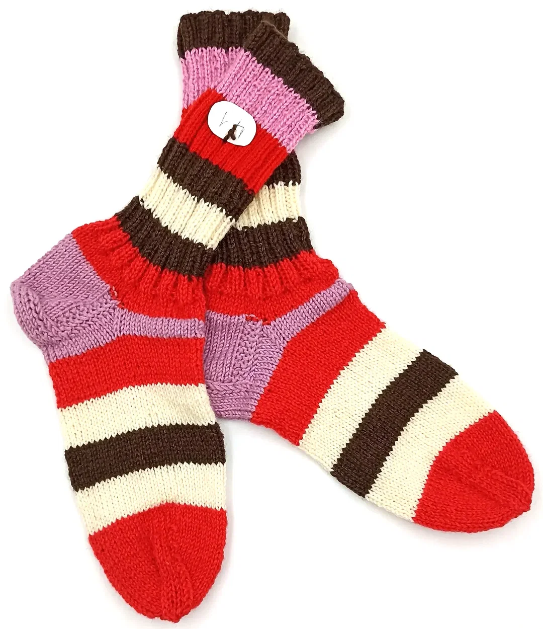 Handgestrickte Wollsocken Gr. 41 - Bild 1