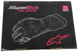 Paar Supertech Motorradhanschuhe Alpinsstar in Schwarz - Bild 3